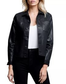 Janelle Coated Trucker Jacket at Bloomingdales